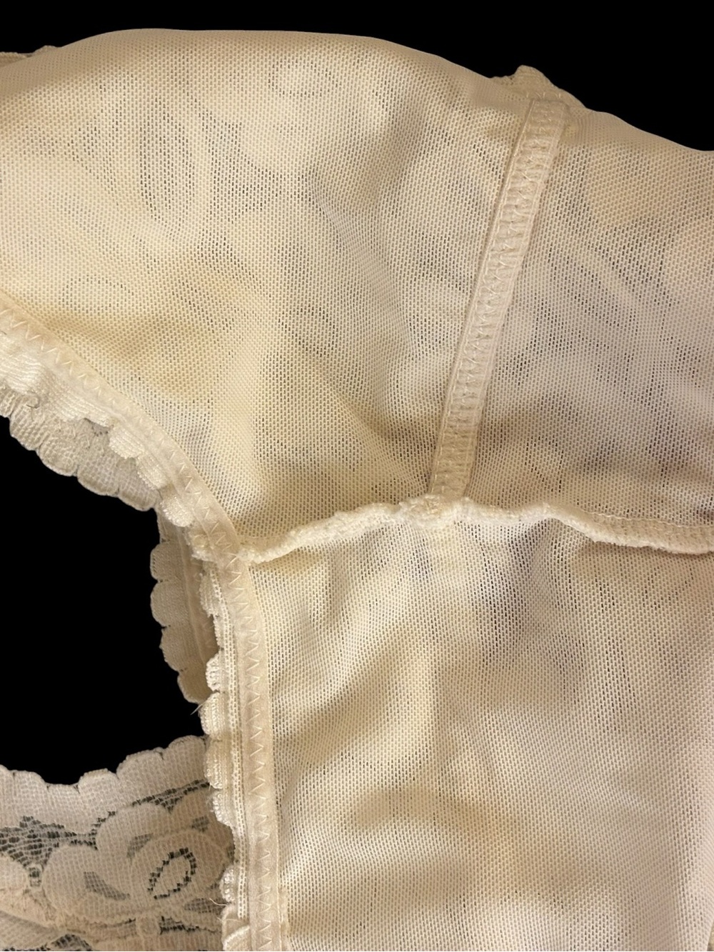 Free People Intimately Ivory Floral Lace Racerback Longline Bralette XS - Picture 9 of 9